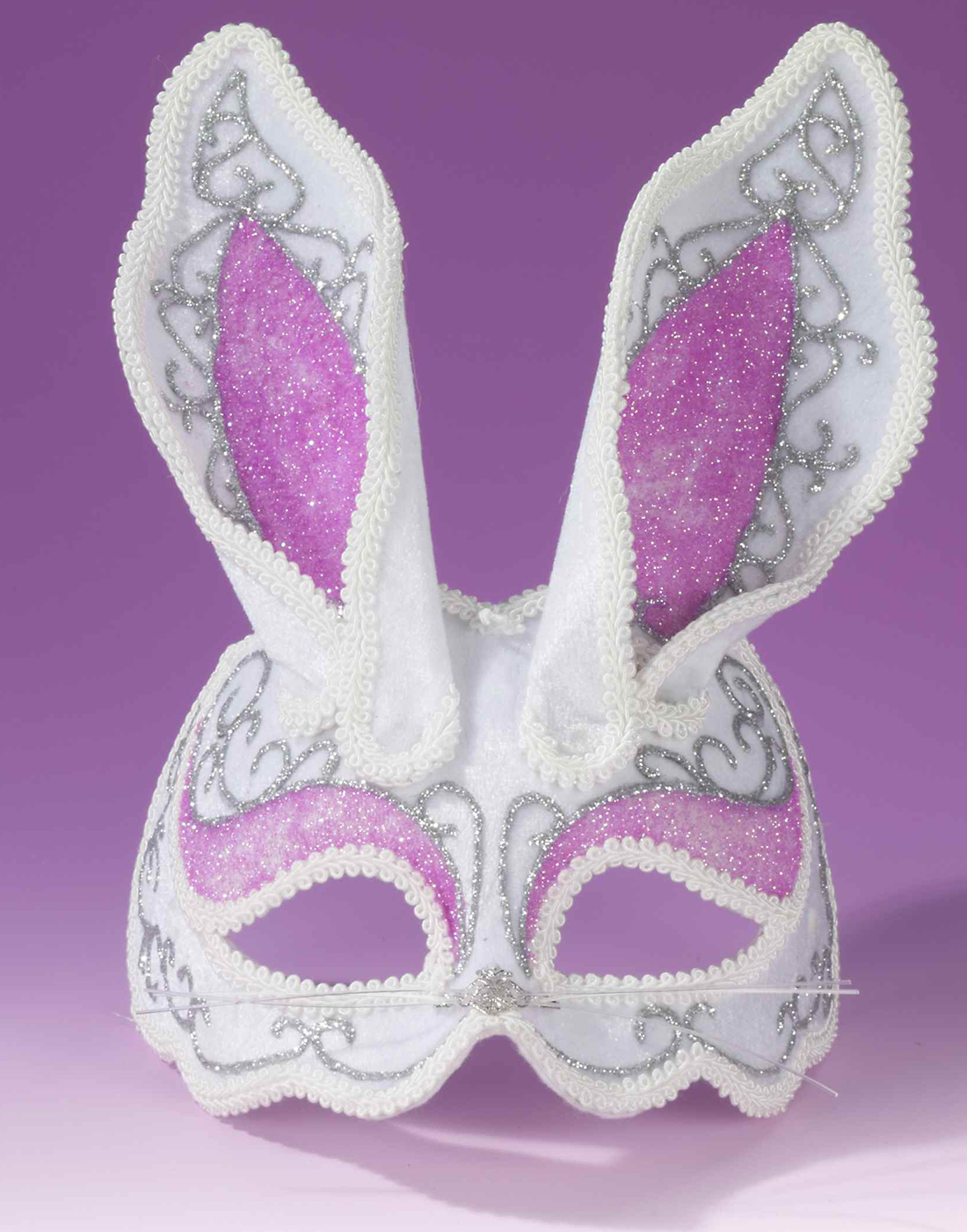Fancy Bunny 1//2 Mask Masquerade Party Womens Fancy Halloween Costume Accessory