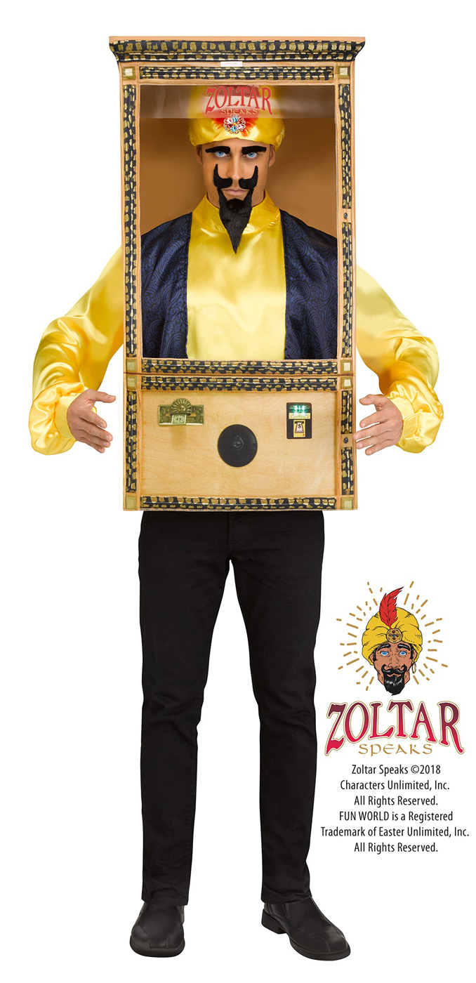 Zoltar Speaks Adult Fortune Teller Booth Halloween CostumeSTD eBay