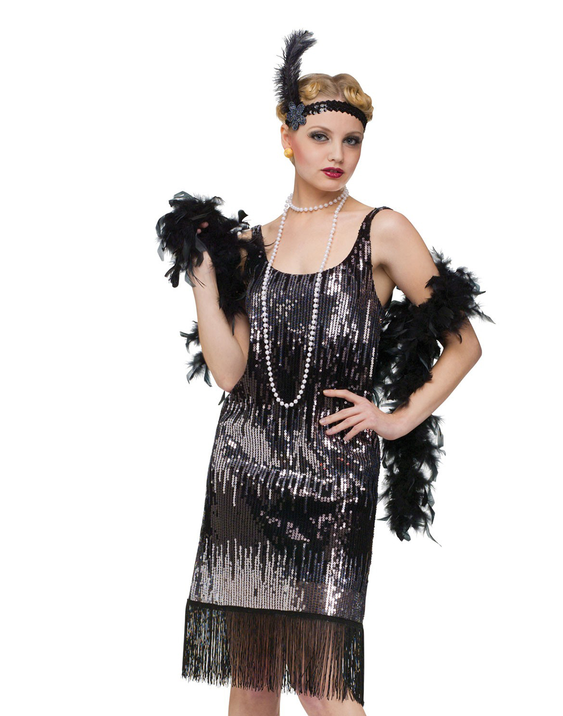 Jazz Baby 1920/'S Flapper The Great Gatsby Womens Fancy Halloween Costume