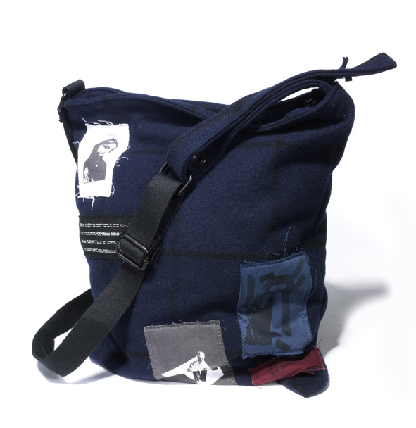 eastpak raf simons shoulder bag wool navy