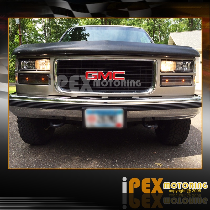 19941998 GMC Sierra/Yukon/Suburban (10PCS) Black Headlights + Smoke