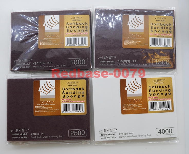 INFINI Sanding Sponge Sheet Fine Coarse 220 400 600 800 1000 1500 2500 4000 - Picture 14 of 15