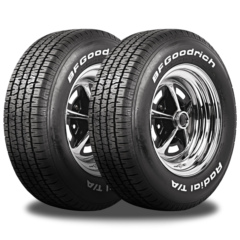 2 BFGoodrich Radial T/A 195/60R15 87S All Season White Letters
