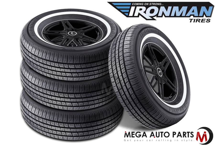 4 X New Ironman RB12 NWS 205/75R14 95S White Wall All Season