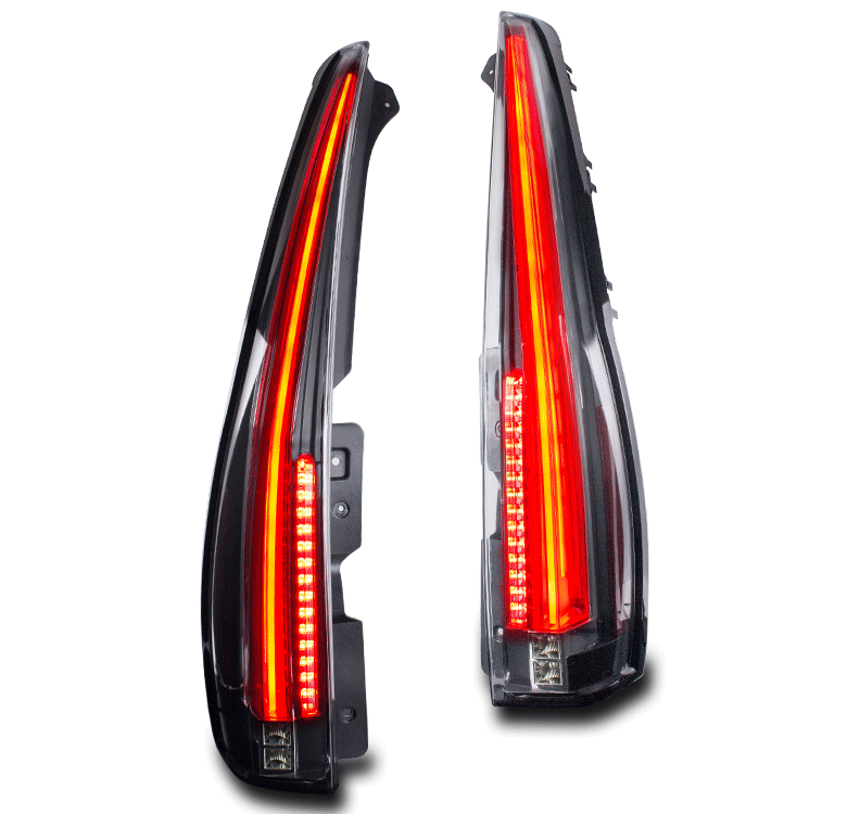 RED LED TUBE TAIL BRAKE LIGHT REAR LAMP PAIR FOR 2007-2014 CADILLAC