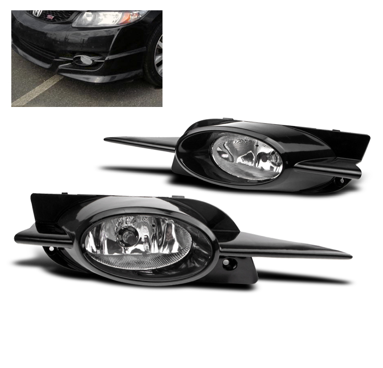 FOR 2009 2010 2011 HONDA CIVIC COUPE 2DR LOWER BUMPER FOG LIGHT+BULB