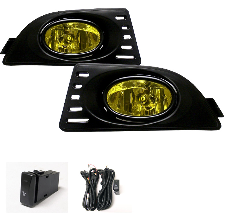 FOR 2005-2007 ACURA RSX COUPE 2DR BUMPER DRIVING FOG LIGHT LAMP W//HARNESS+3K HID