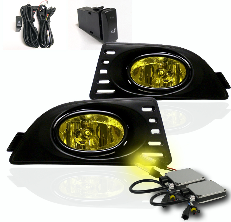 FOR 2005-2007 ACURA RSX COUPE 2DR BUMPER DRIVING FOG LIGHT LAMP W//HARNESS+3K HID