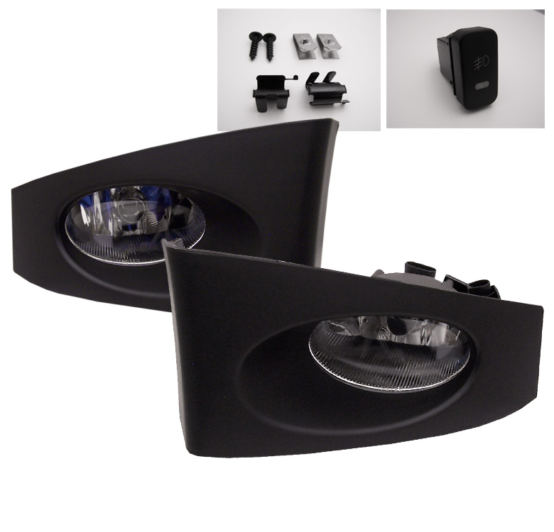 FOR 2007-2008 HONDA FIT JAZZ BASE HATCHBACK FRONT BUMPER CHROME FOG