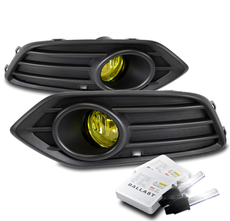 For 20192021 Honda HRV HRV Yellow Bumper Fog Light Lamp +Harness +6K Xenon HID eBay