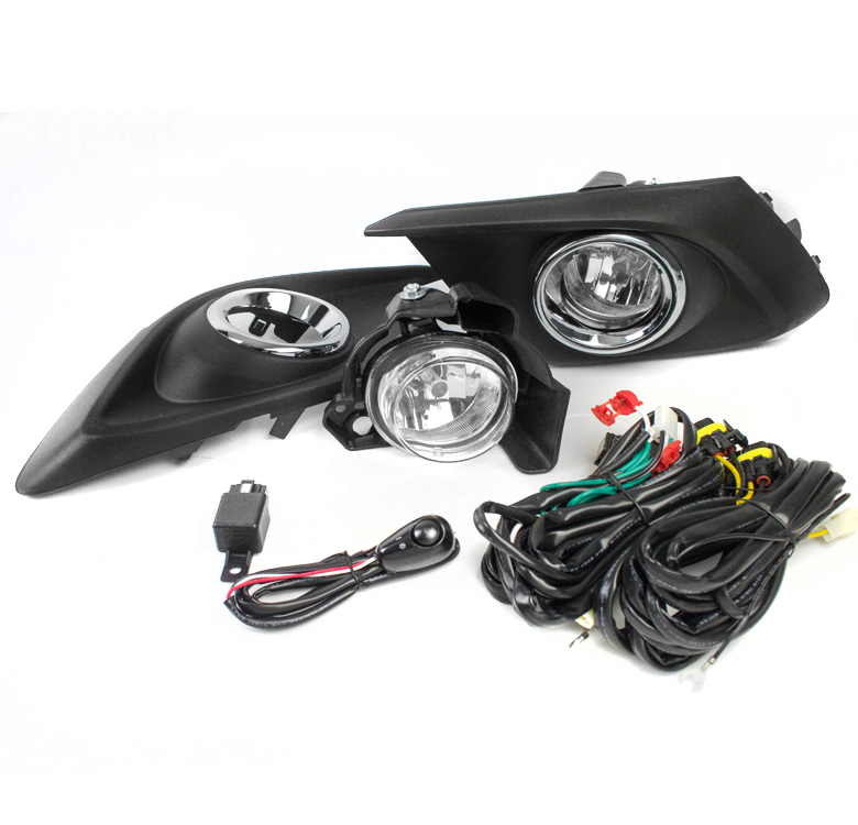 20142016 MAZDA 3 MAZDA3 BUMPER FOG LIGHT DRIVING LAMP CHROME W/6000K