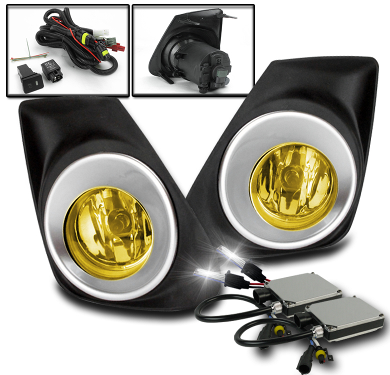 2011 2012 2013 TOYOTA COROLLA L LE S FRONT BUMPER YELLOW FOG LIGHT