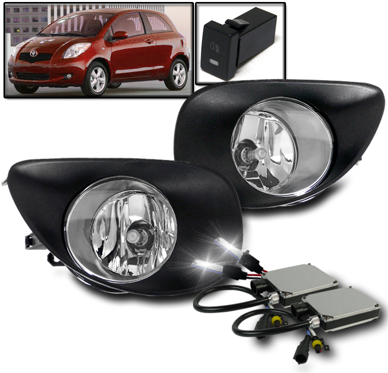 2006-2008 TOYOTA YARIS LE CE RS S 2/3DR DRIVING BUMPER FOG LIGHTS