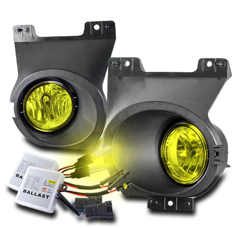 20112014 FORD F150 F150 BUMPER YELLOW DRIVING FOG LIGHT LAMP W/3000K