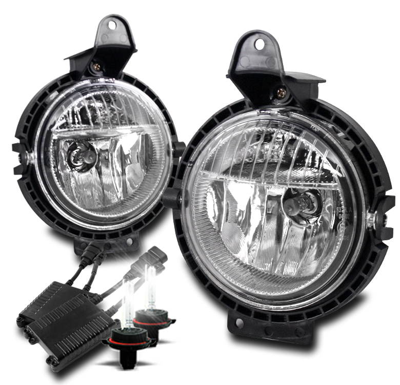 FOR 20072015 MINI COOPER LOWER BUMPER CHROME FOG LIGHTS LAMP W/50W 6K