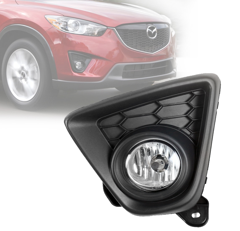 20132015 MAZDA CX5 FRONT LOWER BUMPER CHROME FOG LIGHTS LAMP KIT+10K