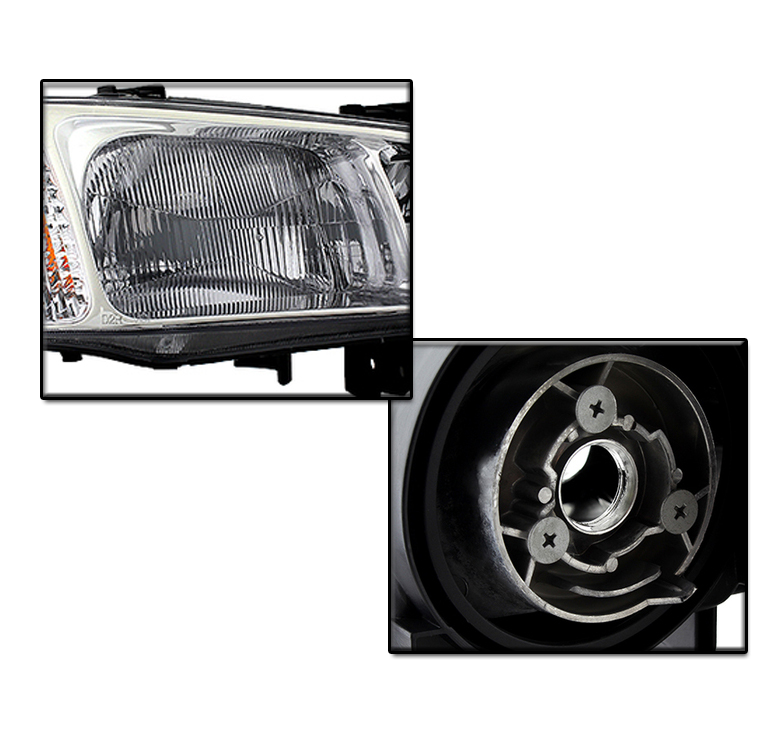 FOR 1999 2000 2001 ACURA TL CHROME SET REPLACEMENT HEADLIGHTS HEADLAMP