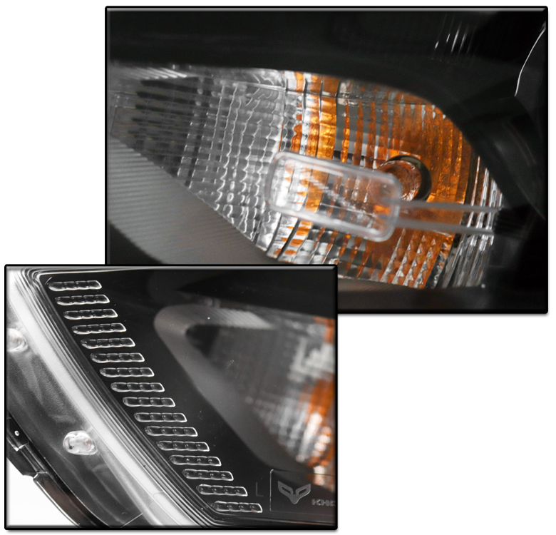 FOR 20132016 DODGE DART REPLACEMENT HEADLIGHT HEADLAMP BLACK DRIVER LH