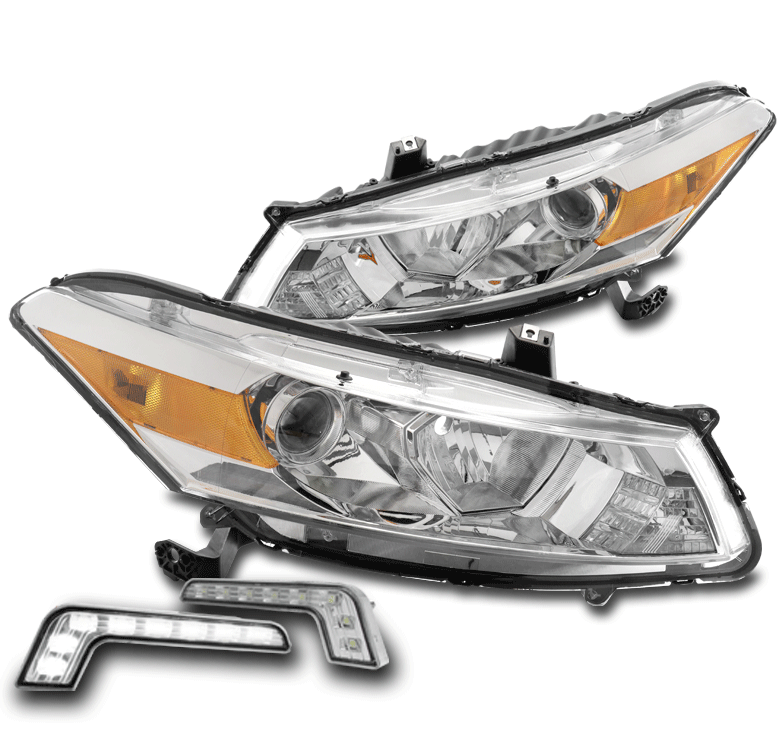 For 2008-2012 Honda Accord Coupe Chrome Projector ...