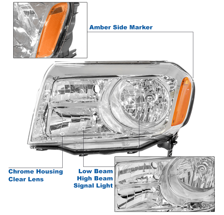 2016 Honda Pilot Headlight Bulb Size