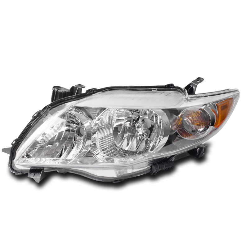 FOR TOYOTA 2009 2010 COROLLA CE LE XLE CHROME HEADLIGHT HEADLAMP LH DRIVER LEFT | eBay
