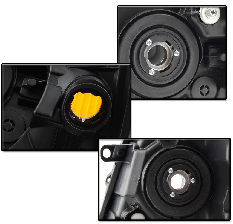 FOR 2004 2005 2006 TOYOTA HIGHLANDER BLACK REPLACEMENT HEADLIGHTS HEADLAMPS NEW | eBay