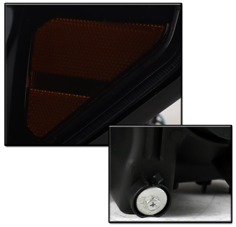 Black Smoke Led Projector Headlight 10k Hid For 2007