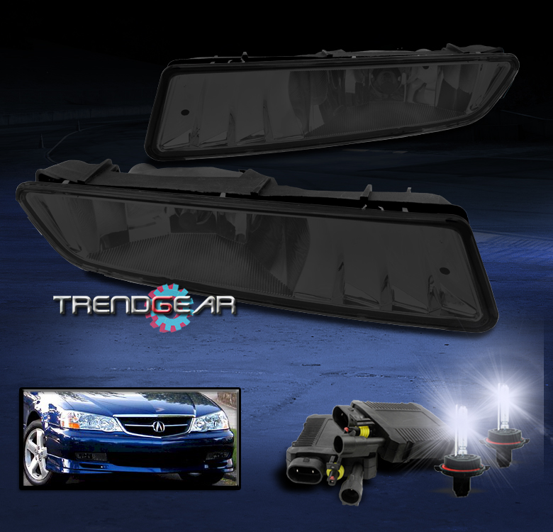 2002-2003 ACURA TL FRONT BUMPER DRIVING FOG LIGHTS LAMPS JDM SMOKE W//BULB PAIR