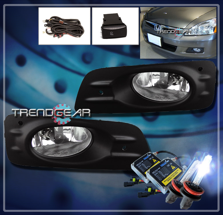 For 06 07 Honda Accord 4dr Clear Fog Light Oem Switch