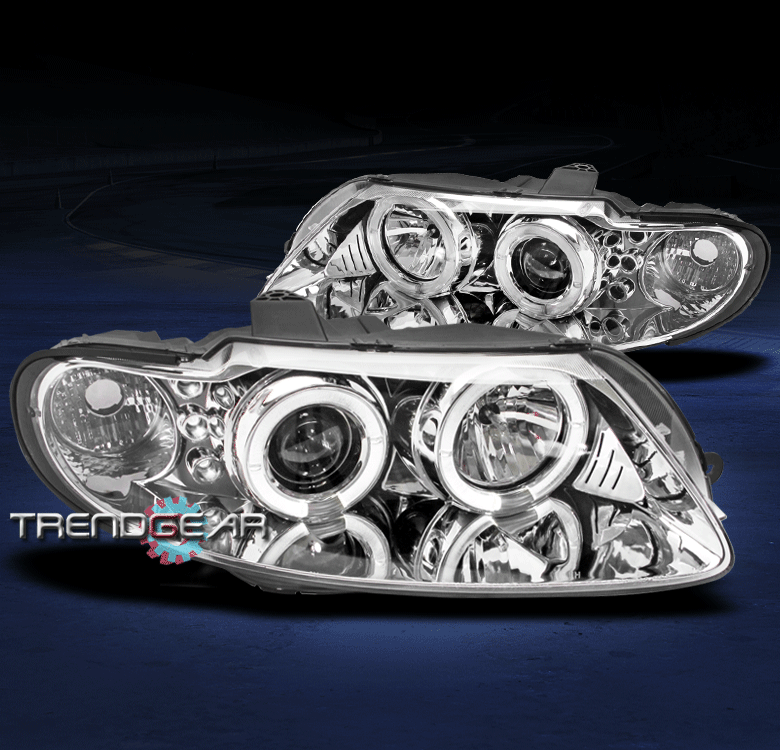 2004 2005 2006 PONTIAC GTO DUAL HALO LED PROJECTOR HEADLIGHT CHROME