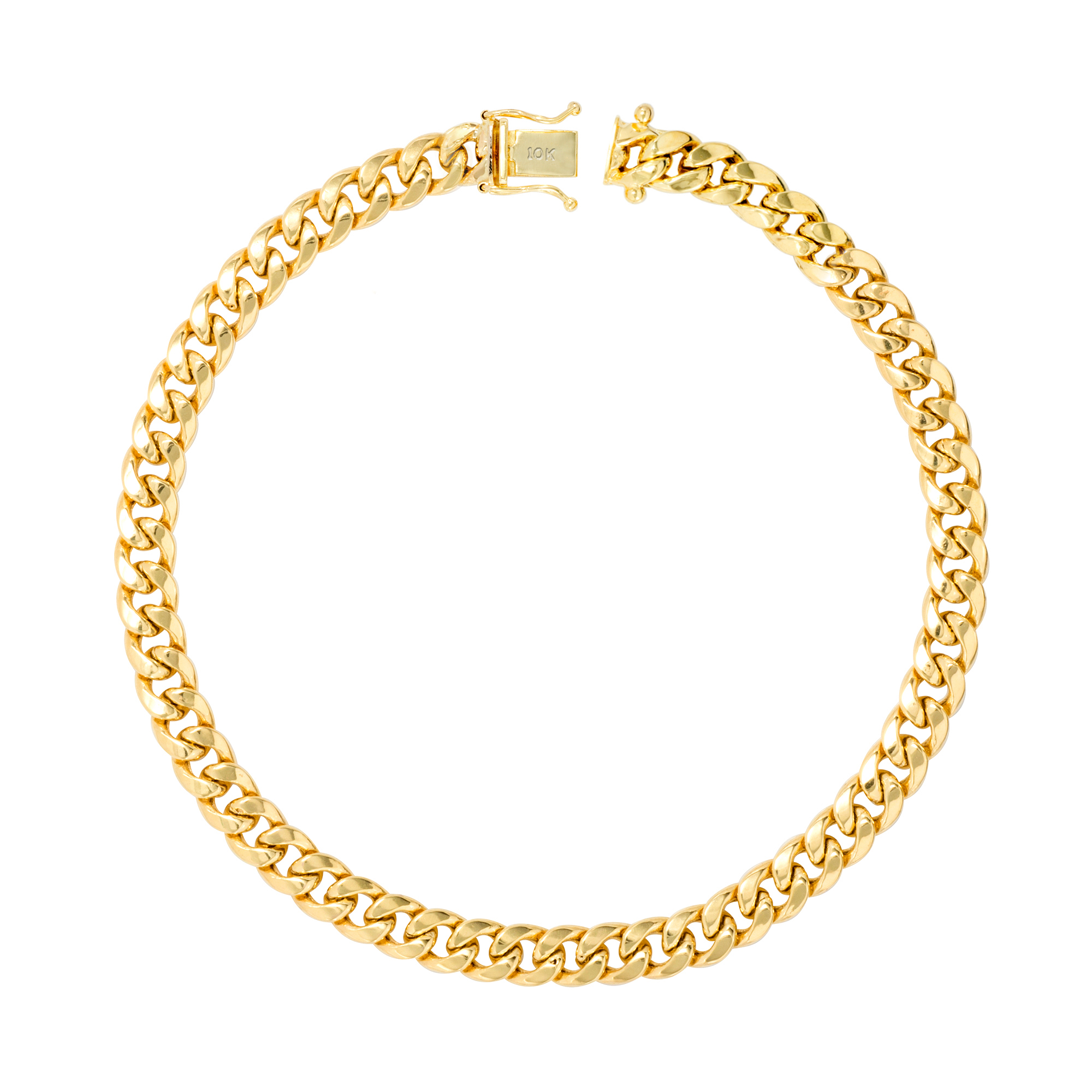 18k Chapado En Oro Con Eslabones De Cadena Estilo Anillo Nuevo Excelente Calidad Estampada 6,7,8,9,10
