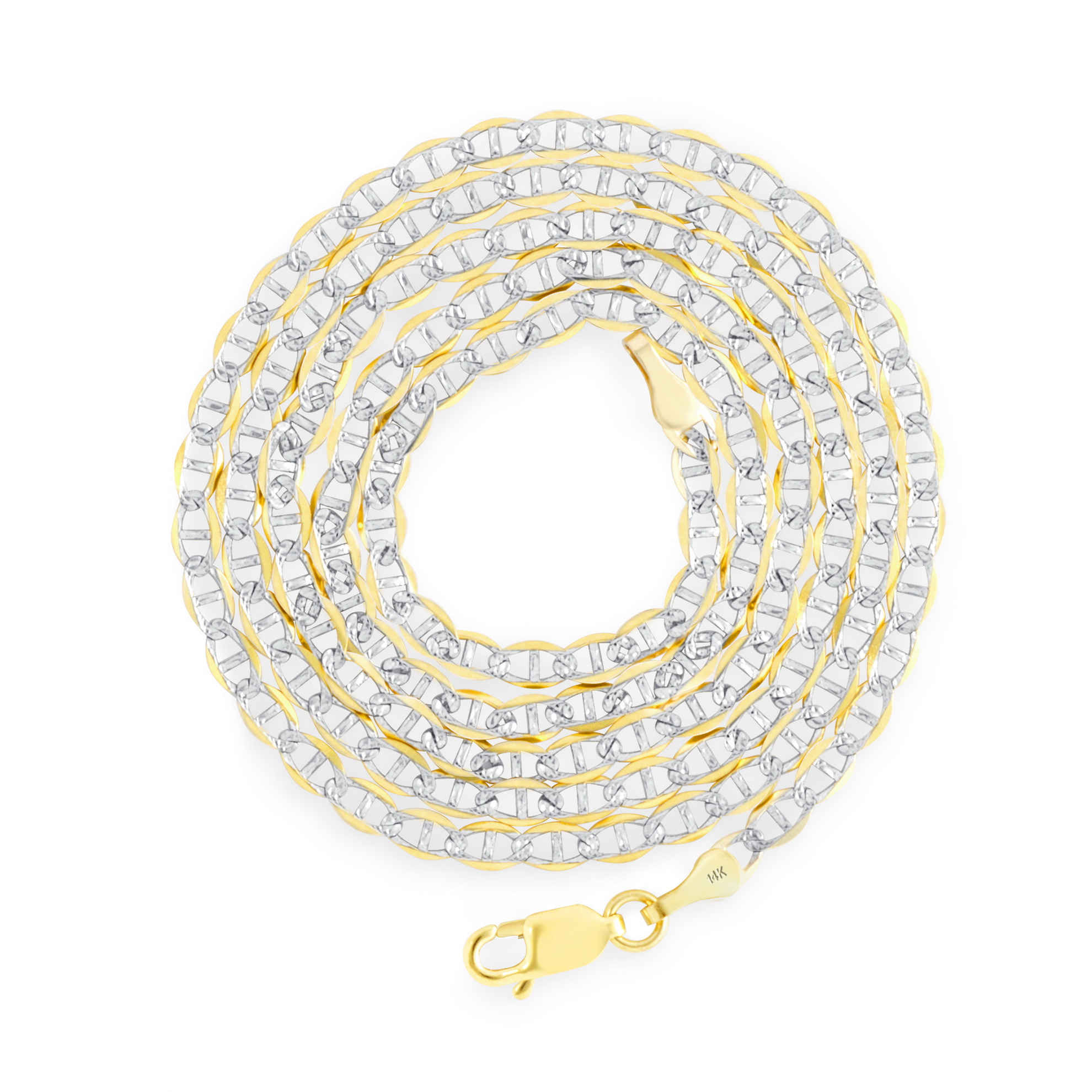 diamond cut gucci link chain