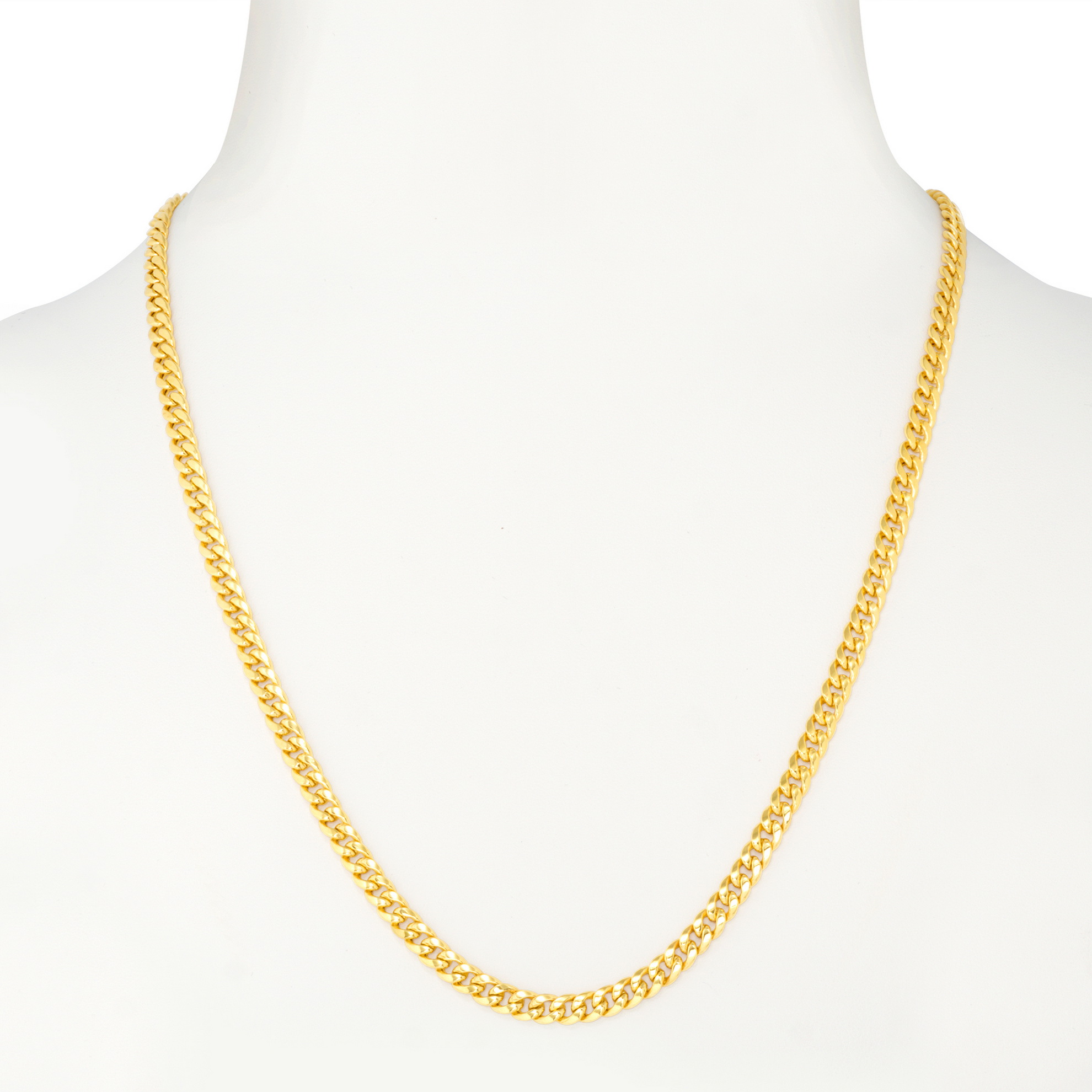 14K Yellow Gold Mens 5.5mm Real Miami Cuban Link Chain Pendant Necklace 18"- 30" | eBay