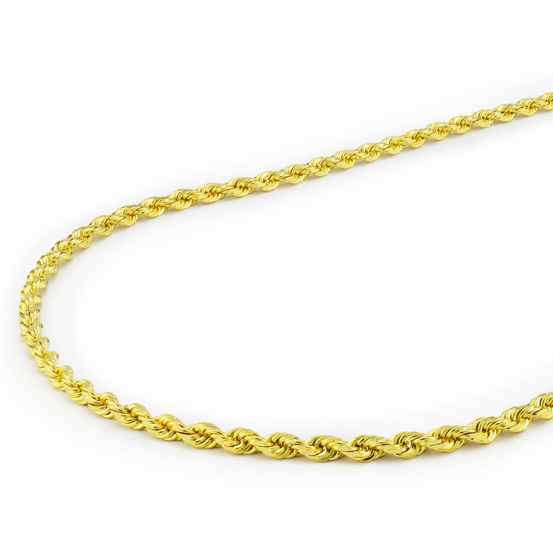 6 14k Yellow Gold 2.5mm Hollow ID Concave Curb Bracelet with Spring Ring Clasp 6 14k Yellow Gold 2.5mm Hollow ID Concave Curb Bracelet with Spring Ring Clasp