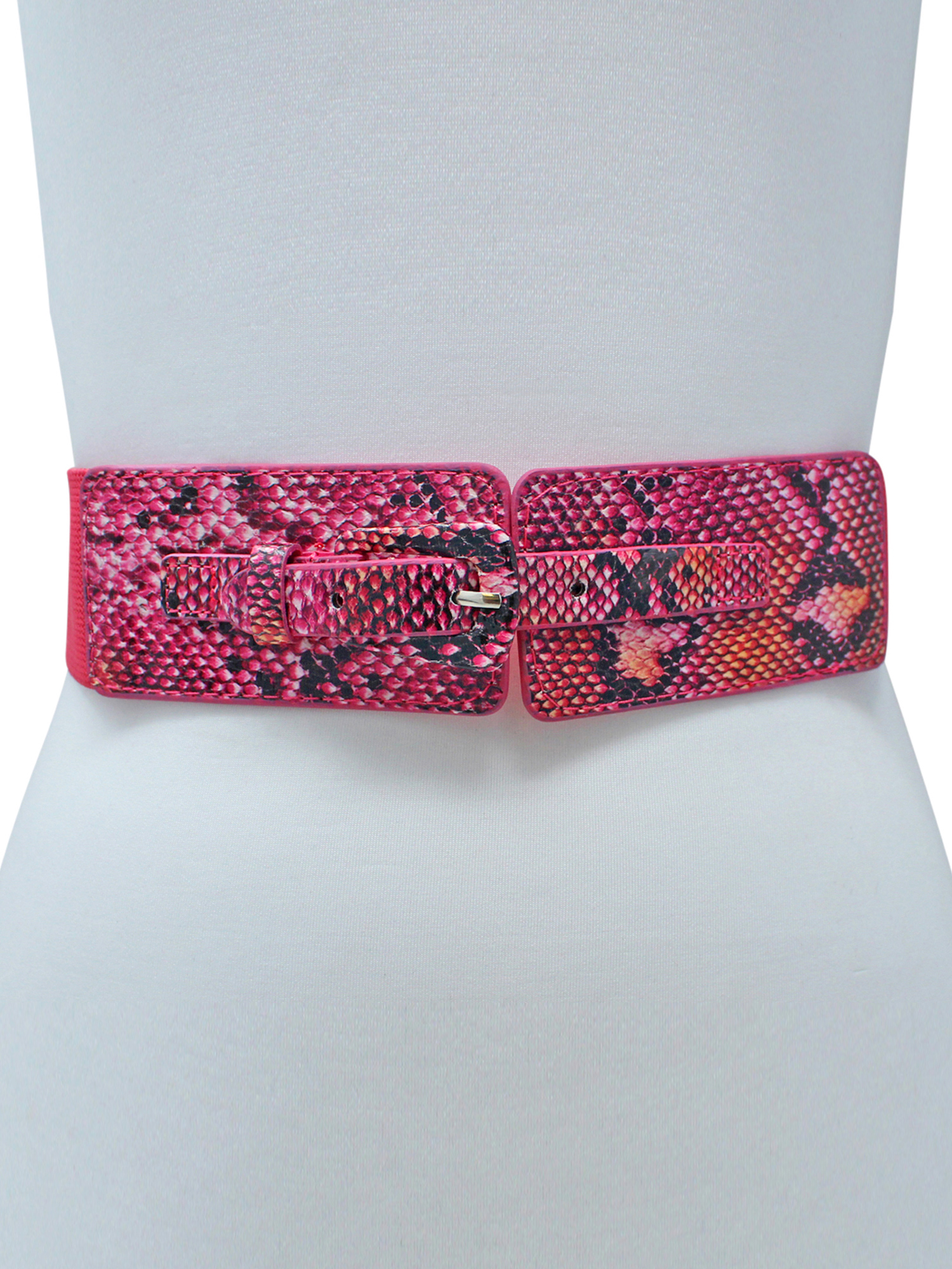 snake print waist belt