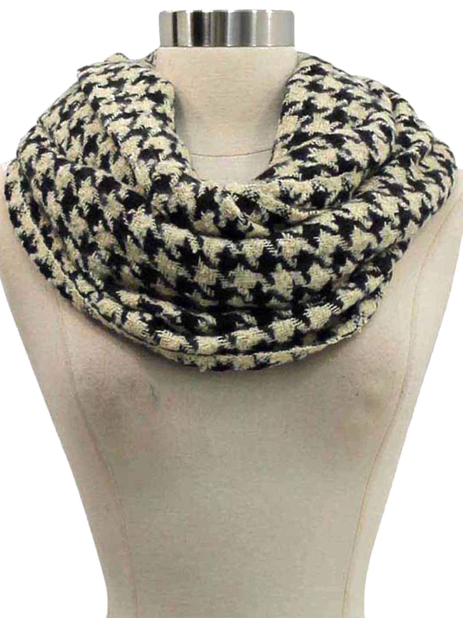 HOUNDSTOOTH CIRCLE UNISEX INFINITY SCARF eBay