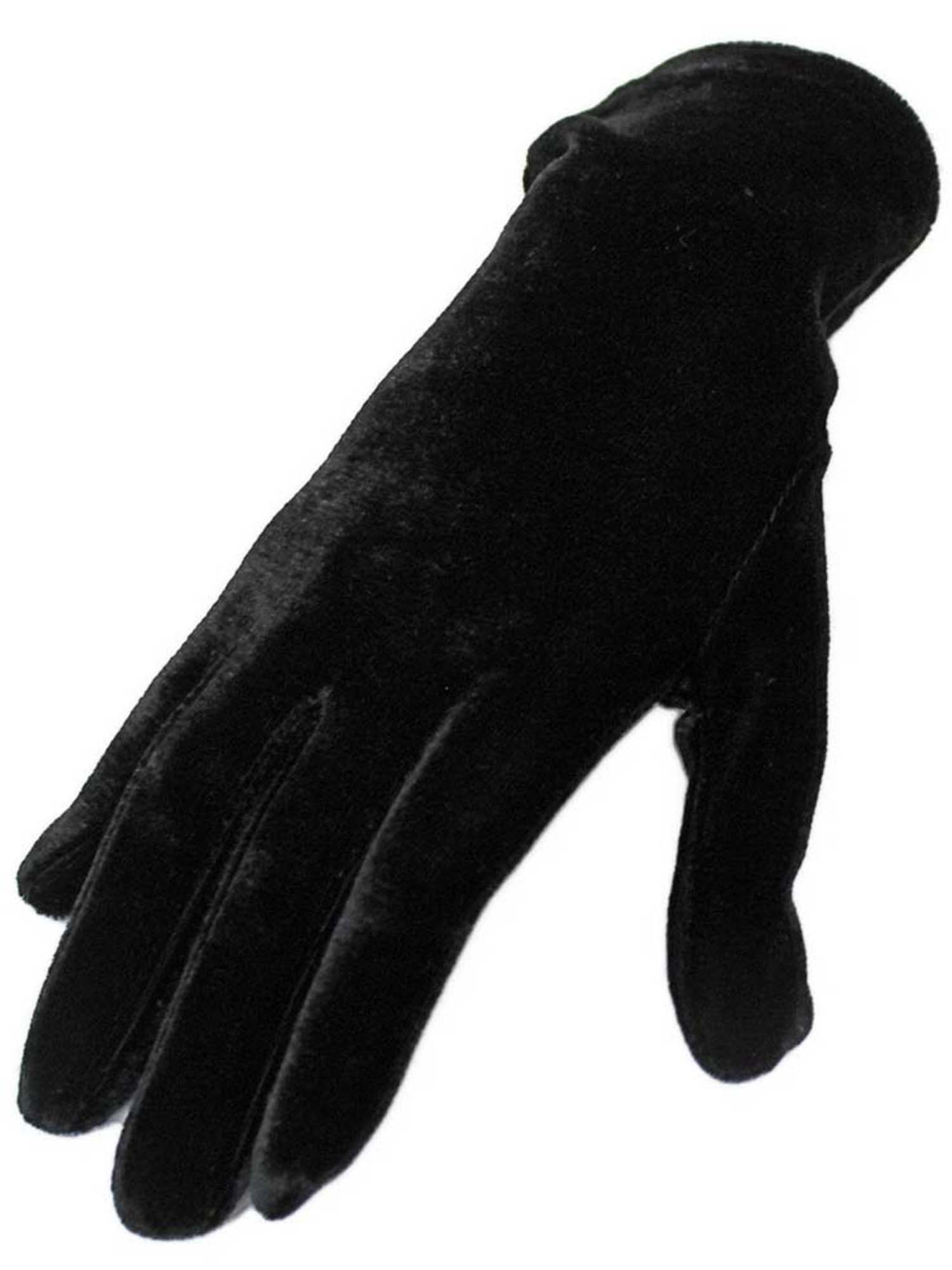 BLACK VELVET WRIST LENGTH WOMENS GLOVES 706433107292 eBay