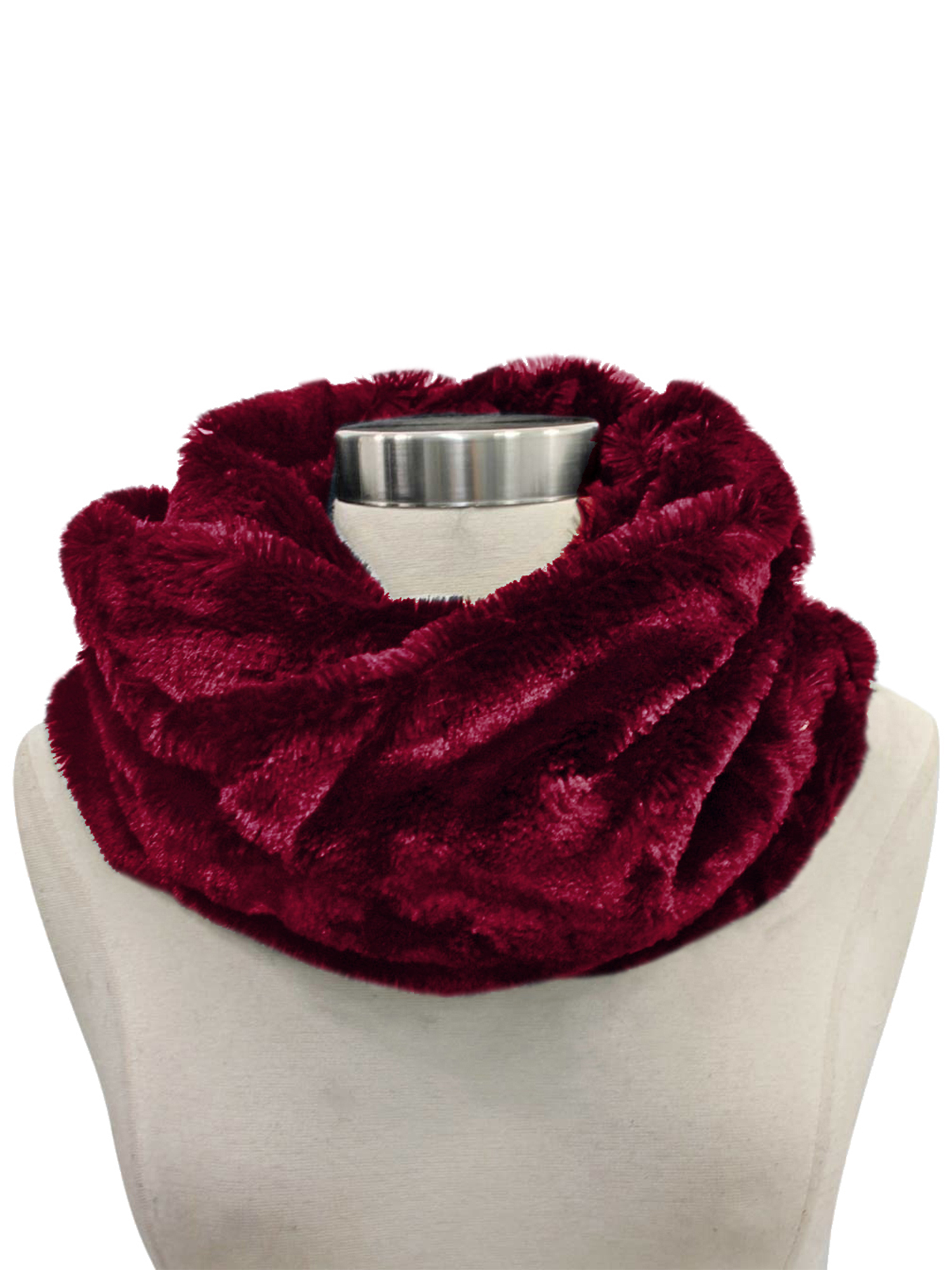 FAUX FUR INFINITY NECK WARMER WINTER SCARF - Imagen 18 de 39