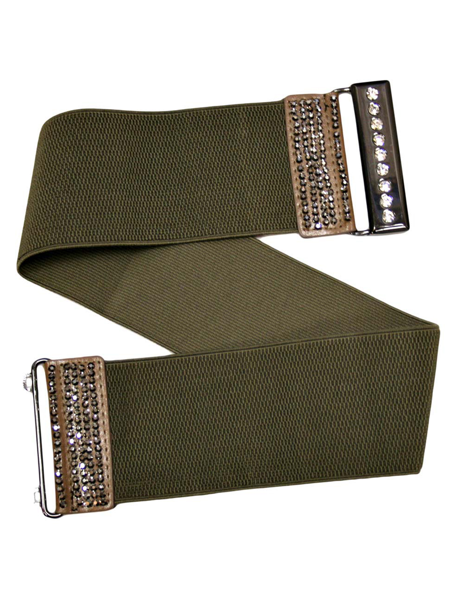 ELASTIC WAIST BELT WITH RHINESTONE TRIM eBay