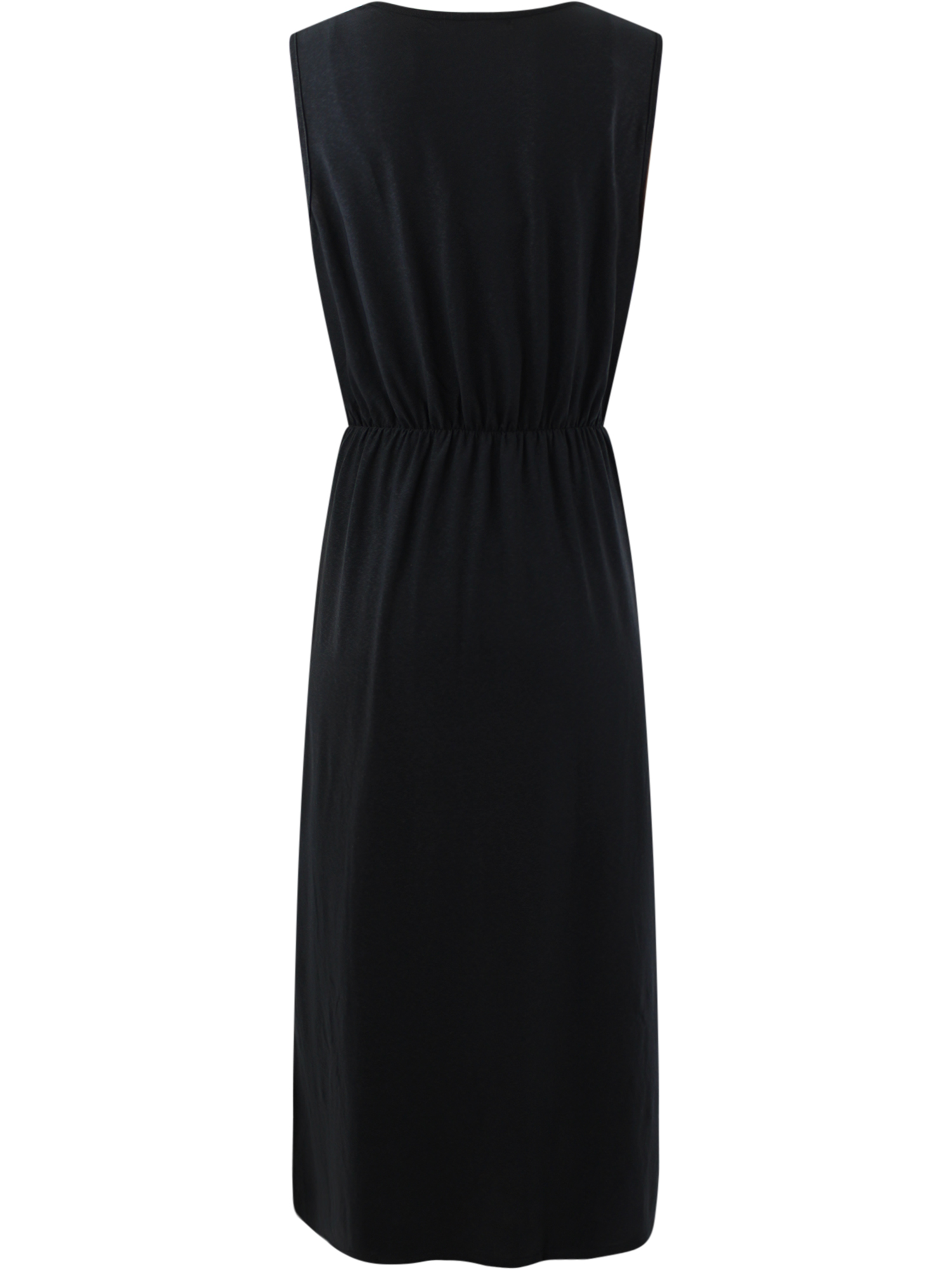 SLEEVELESS RUFFLED NECKLINE MAXI DRESS - Picture 11 of 22