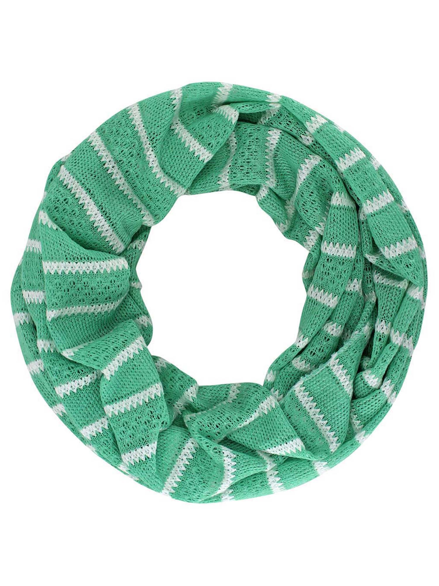 STRIPED COTTON KNIT LIGHTWEIGHT CIRCLE INFINITY SCARF eBay