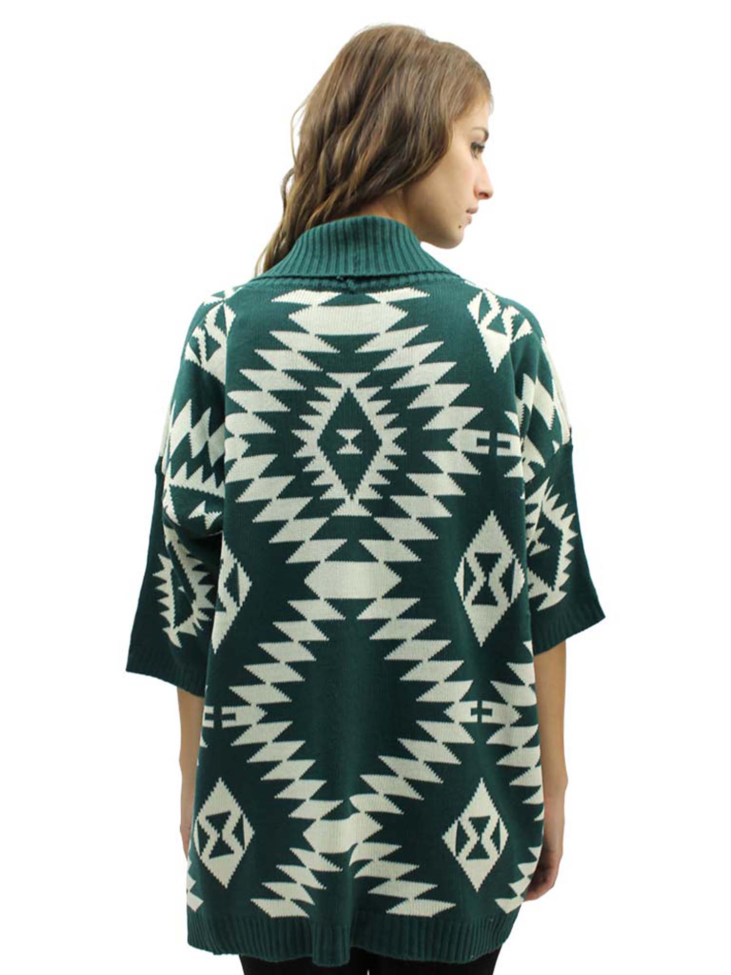 aztec print cardigan