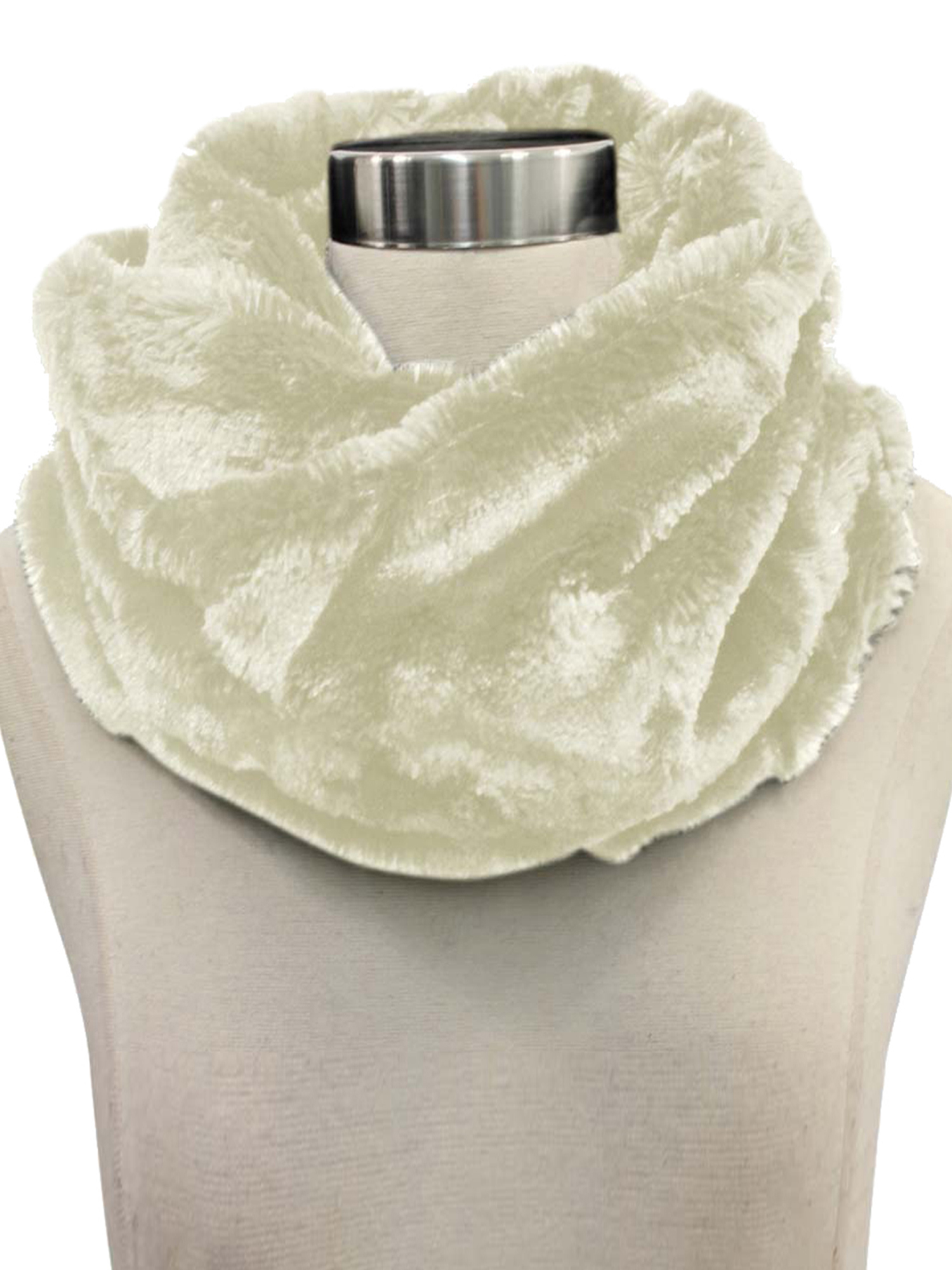 FAUX FUR INFINITY NECK WARMER WINTER SCARF - Imagen 34 de 39