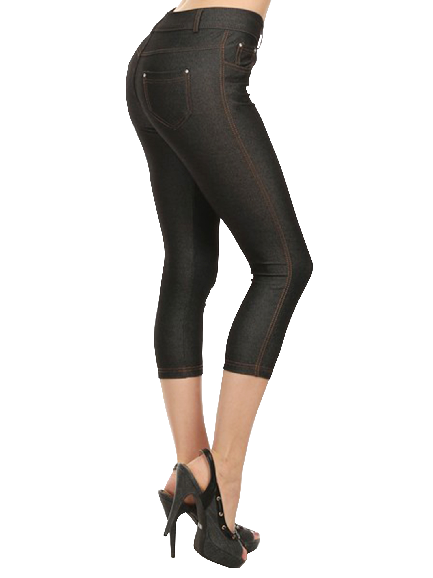 denim capri jeggings