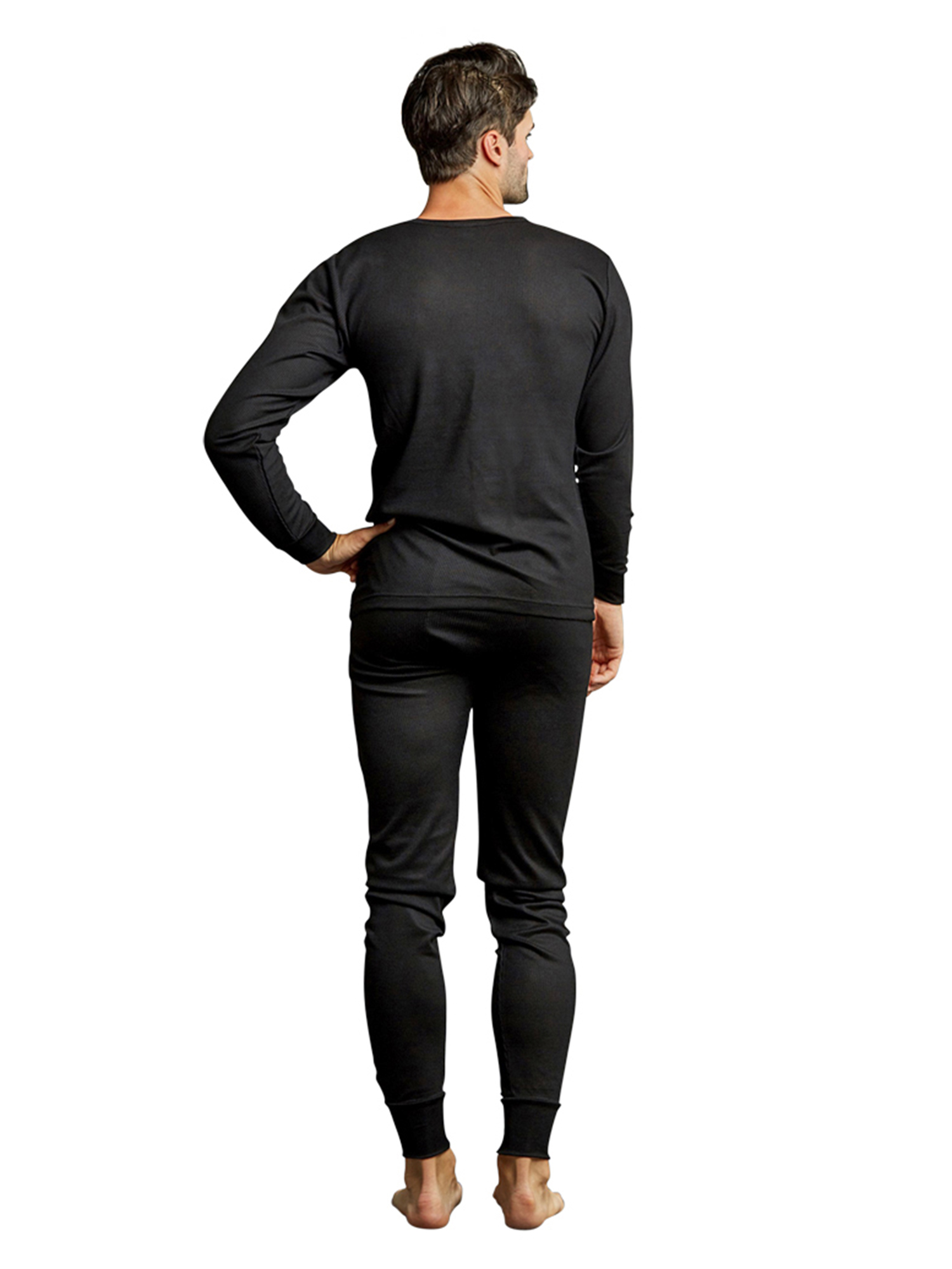 MEN'S THERMAL CREW NECK TOP & BOTTOMS LONG JOHNS UNDERWEAR SET eBay