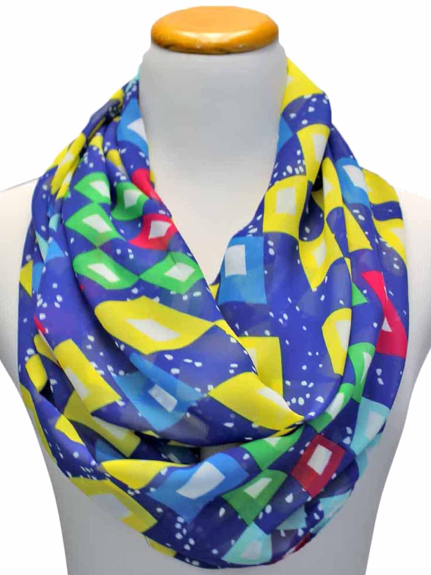 GEOMETRIC PATTERN INFINITY SCARF | eBay