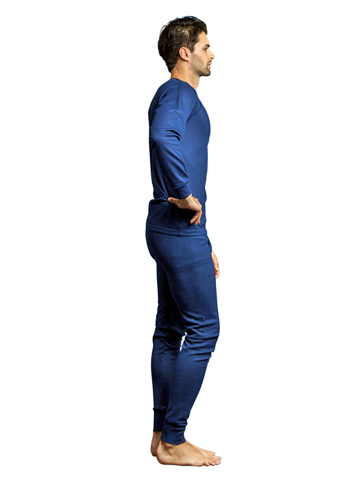MEN'S THERMAL CREW NECK TOP & BOTTOMS LONG JOHNS UNDERWEAR SET eBay