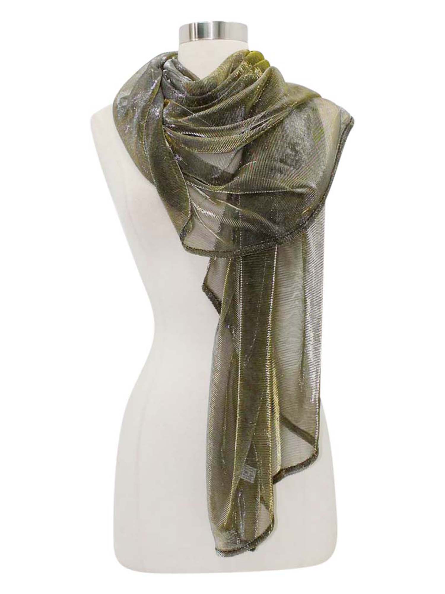 METALLIC LIGHTWEIGHT MESH SCARF WRAP eBay