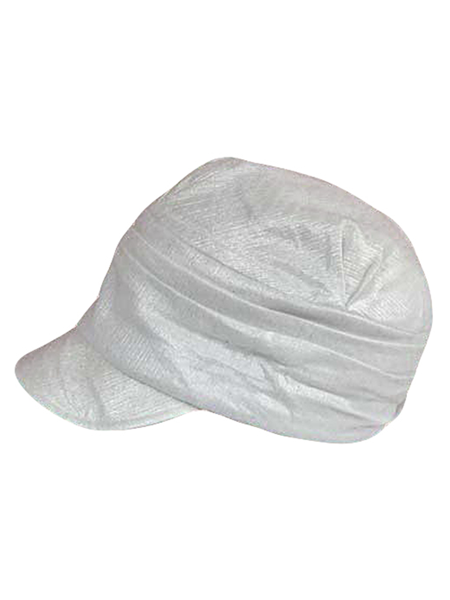WHITE METALLIC PLEATED SOFT NEWSBOY CAP HAT 706433050253 eBay
