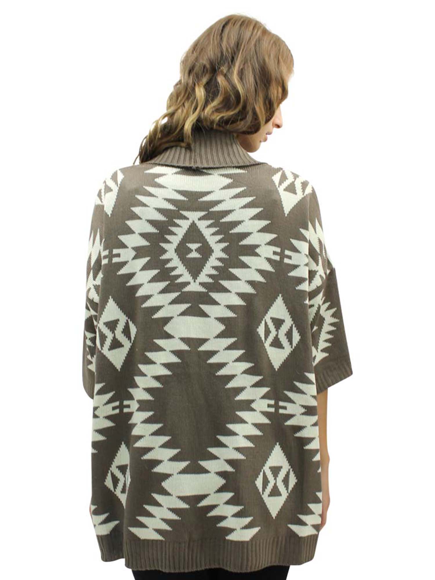 aztec print cardigan